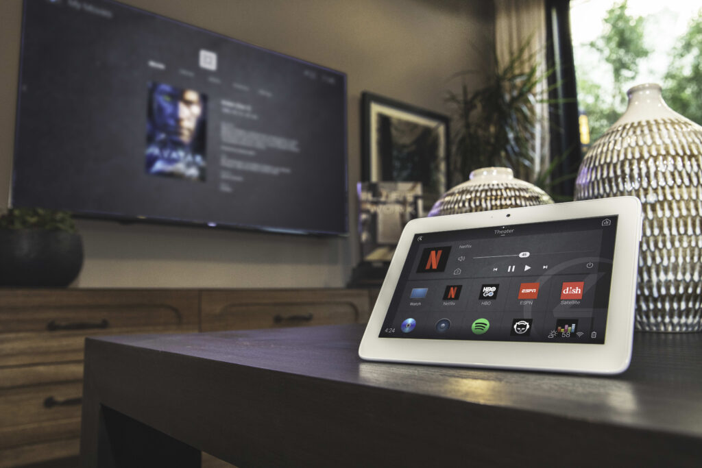 Reading a smart home guide on a tablet