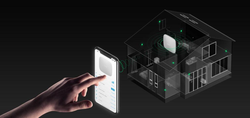 Ajax hub, keypad and sensors